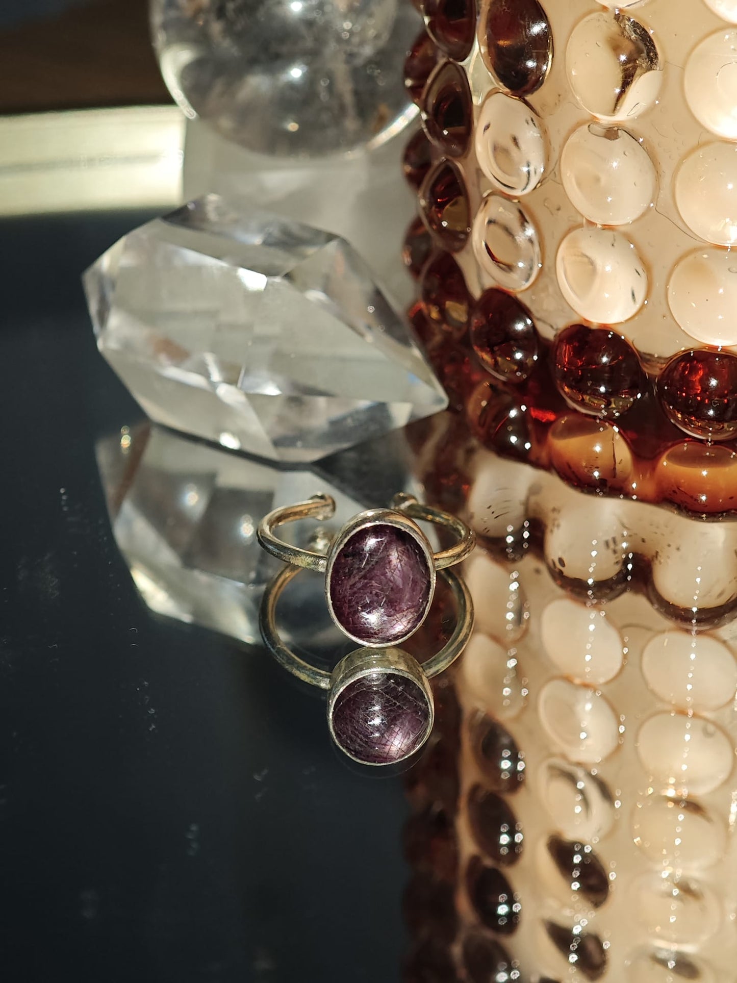 Gümüş yakut yüzük