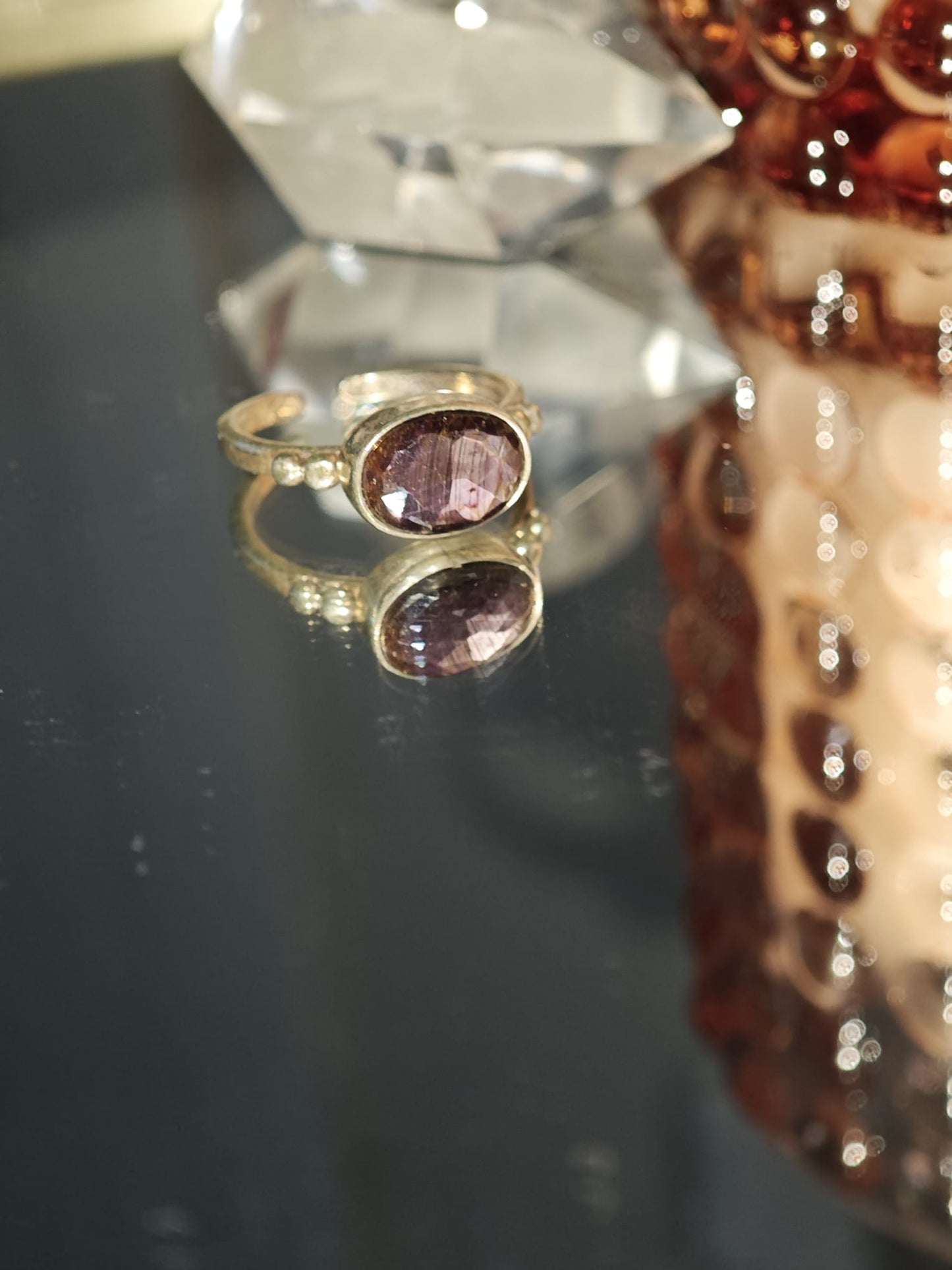 gümüş yakut yüzük