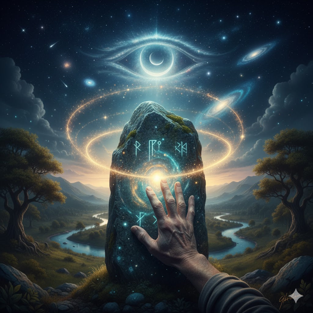 Taş, toprağın kalbidir; dokunduğunda evren seni hatırlar.