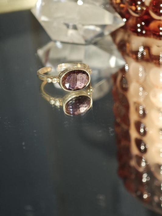 gümüş yakut yüzük